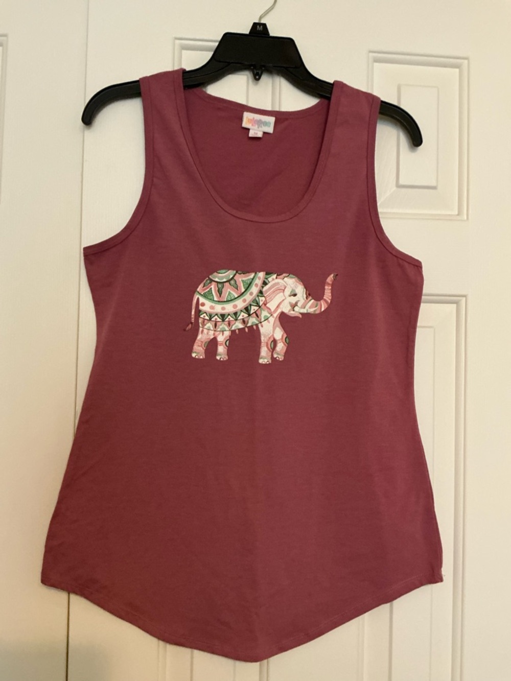 Lularoe NWOT Super Cute Medium Elephant Tank Top